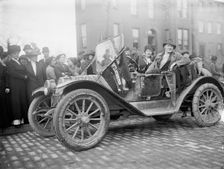 Woman Suffrage - Scout Car, 1913. Creator: Harris & Ewing