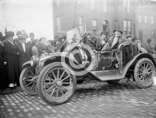Woman Suffrage - Scout Car, 1913. Creator: Harris & Ewing.