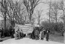 Woman Suffrage - Posters For Parade, 1914. Creator: Harris & Ewing