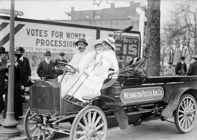 Woman Suffrage - Posters For Parade, 1914. Creator: Harris & Ewing.