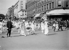 Woman Suffrage - Parade, 1914. Creator: Harris & Ewing