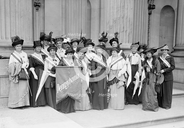 Woman Suffrage - Pennsylvania Pickets, 1917. Creator: Harris & Ewing.