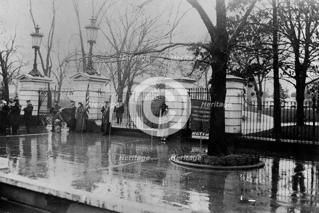 Woman Suffrage - Picket Parade, 1917. Creator: Harris & Ewing.
