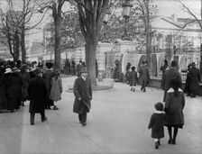 Woman Suffrage - Picket Parade, 1917. Creator: Harris & Ewing