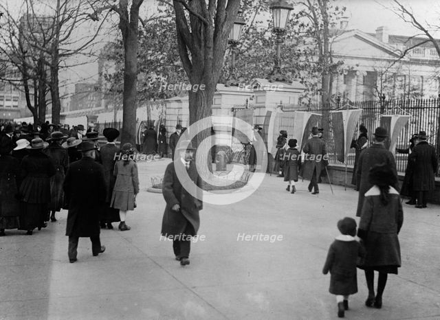 Woman Suffrage - Picket Parade, 1917. Creator: Harris & Ewing.