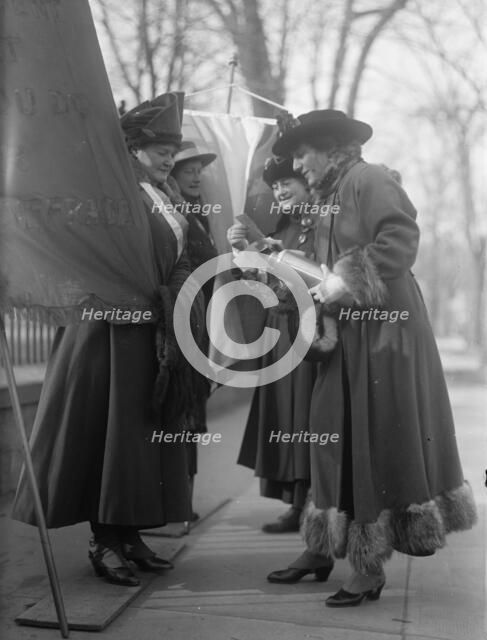 Woman Suffrage - Pickets, 1917. Creator: Harris & Ewing.