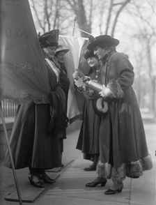 Woman Suffrage - Pickets, 1917. Creator: Harris & Ewing
