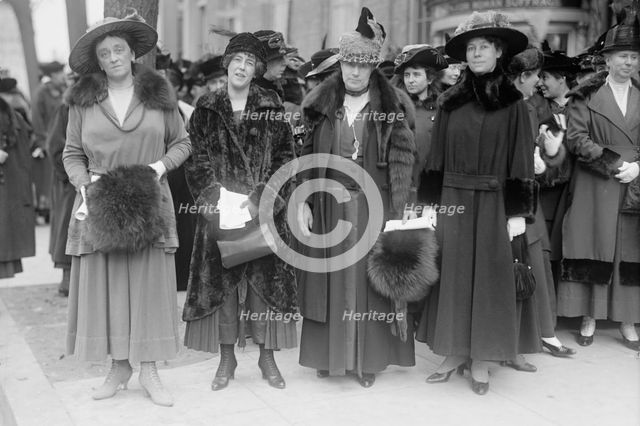 Woman Suffrage - Pickets, 1917. Creator: Harris & Ewing.