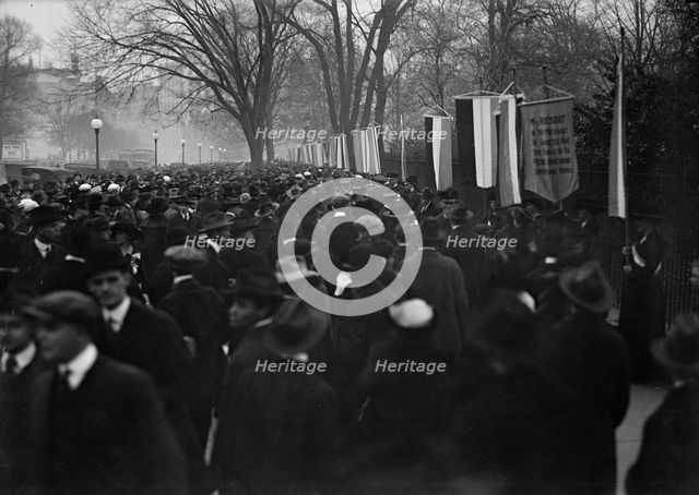 Woman Suffrage - Pickets, 1917. Creator: Harris & Ewing.