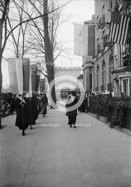 Woman Suffrage - Pickets, 1917. Creator: Harris & Ewing.