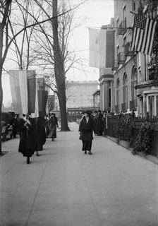 Woman Suffrage - Pickets, 1917. Creator: Harris & Ewing