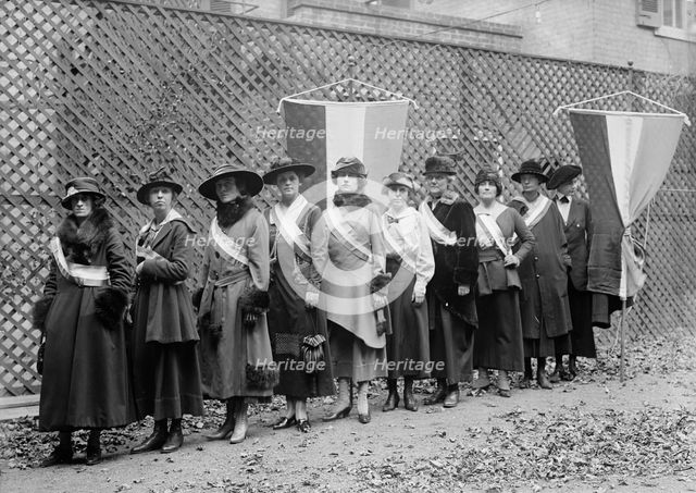 Woman Suffrage - Pickets, 1917. Creator: Harris & Ewing.