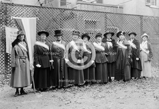 Woman Suffrage - Pickets, 1917. Creator: Harris & Ewing.