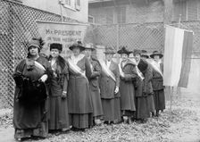 Woman Suffrage - Pickets, 1917. Creator: Harris & Ewing