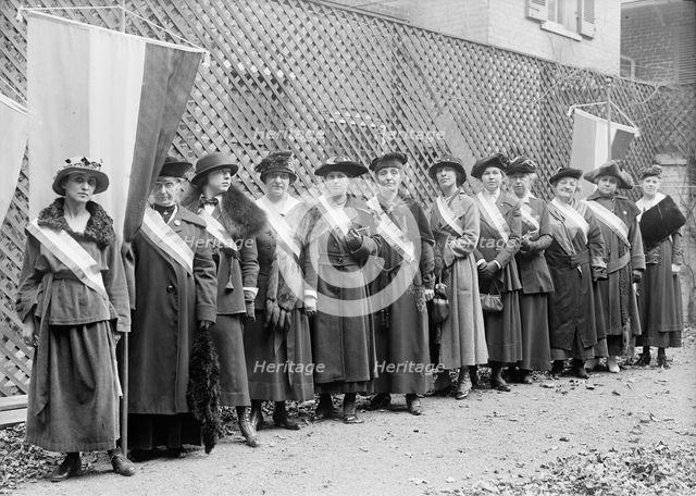 Woman Suffrage - Pickets, 1917. Creator: Harris & Ewing.