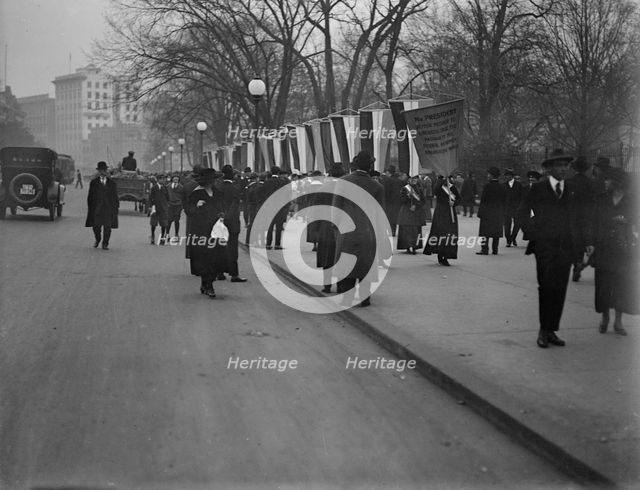 Woman Suffrage - Pickets, 1917. Creator: Harris & Ewing.
