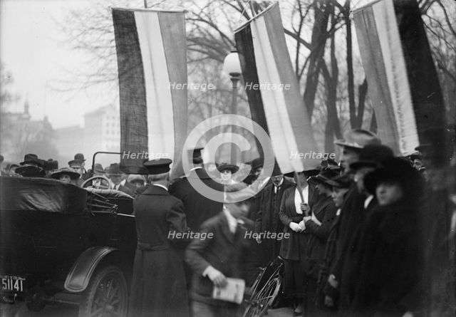 Woman Suffrage - Pickets, 1917. Creator: Harris & Ewing.