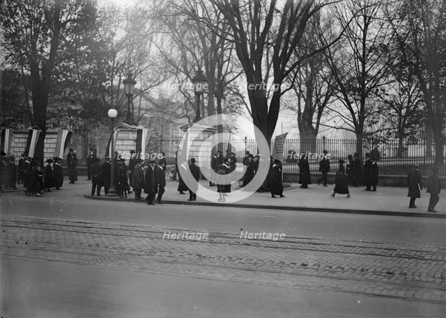 Woman Suffrage - Pickets, 1917. Creator: Harris & Ewing.