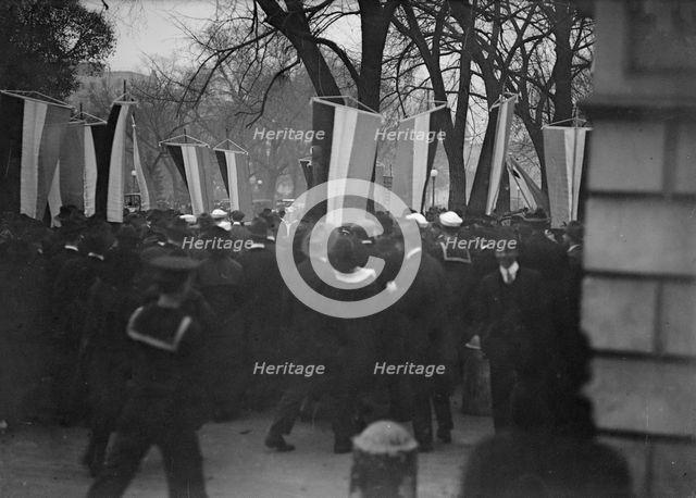 Woman Suffrage - Pickets, 1917. Creator: Harris & Ewing.