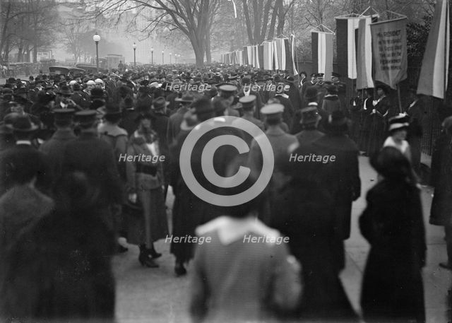 Woman Suffrage - Pickets, 1917. Creator: Harris & Ewing.