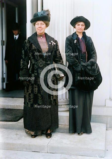 Woman Suffrage - Rose Winslow And Maggie Hinchey, 1914. Creator: Harris & Ewing.