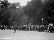 Woman Suffrage - Riot at White House Gate, 1917. Creator: Harris & Ewing