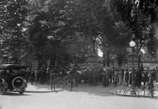 Woman Suffrage - Riot at White House Gate, 1917. Creator: Harris & Ewing