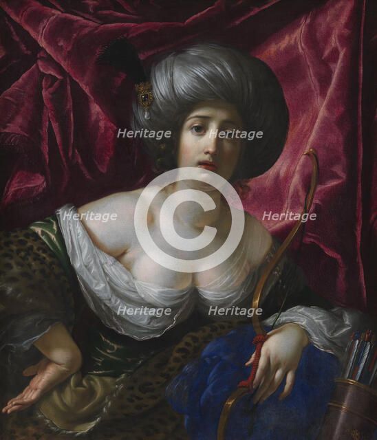 Woman Portrayed as the Goddess Diana, 1639. Creator: Cesare Dandini.