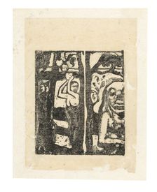 Woman Picking Fruit and Oviri, 1895/96. Creator: Paul Gauguin