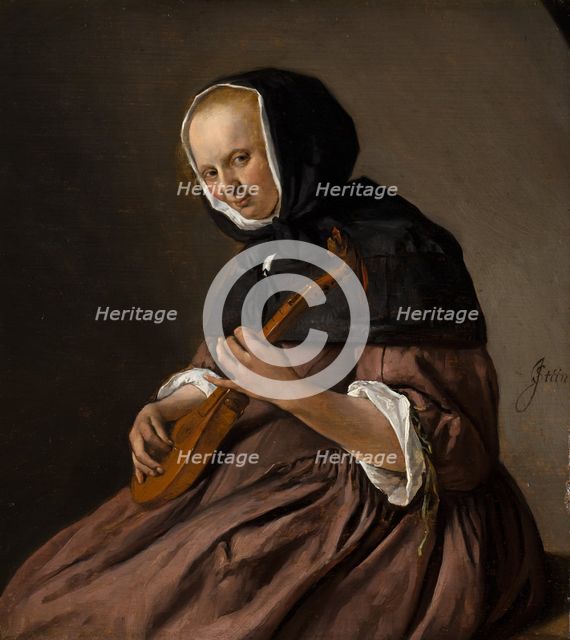 Woman Playing the Cittern, c1650-1679. Creator: Jan Steen.