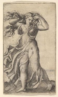 Woman pulling Her Hair, ca. 1515. Creator: Unknown