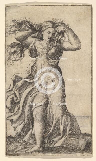 Woman pulling Her Hair, ca. 1515. Creator: Unknown.