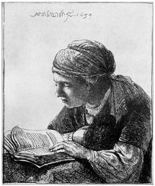 Woman Reading 1634, (1912).Artist: Rembrandt Harmensz van Rijn