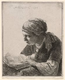 Woman Reading, 1634. Creator: Rembrandt Harmensz van Rijn