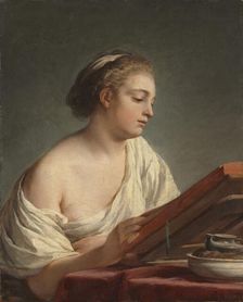 Woman Reading, 1769. Creator: Nicolas-Bernard Lépicié (French, 1735-1784)