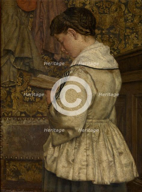 Woman Reading, 1872. Creator: Henri Jean Augustin de Braekeleer.