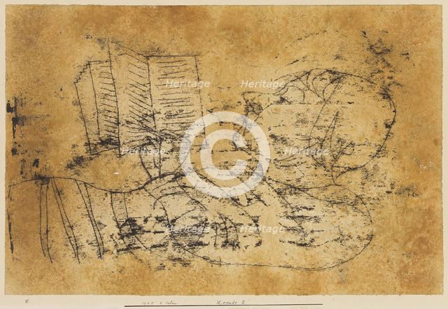 Woman Reading, 1925. Creator: Paul Klee.