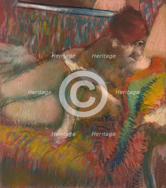 Woman reading, c1883-1885. Creator: Degas, Edgar (1834-1917).
