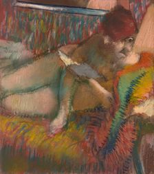 Woman reading, c1883-1885. Creator: Degas, Edgar (1834-1917)