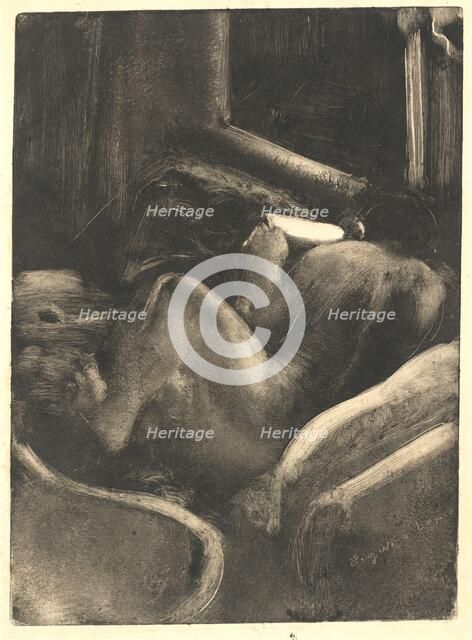 Woman Reading (Liseuse), c. 1885. Creator: Edgar Degas.