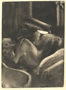 Woman Reading (Liseuse), c. 1885. Creator: Edgar Degas