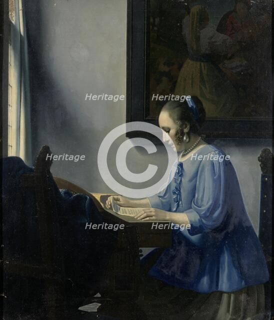 Woman reading music, 1935-1940.  Creator: Han van Meegeren.