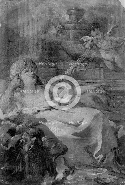 Woman Reclining, 18th century. Creator: Joseph-Marie Vien the Elder.