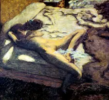 Woman Reclining on a Bed or The Indolent Woman 1899. Artist: Pierre Bonnard
