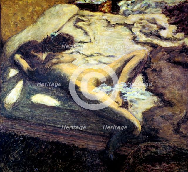 'Woman Reclining on a Bed', or 'The Indolent Woman', 1899. Artist: Pierre Bonnard