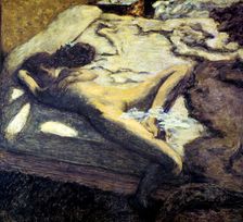Woman Reclining on a Bed or The Indolent Woman 1899. Artist: Pierre Bonnard