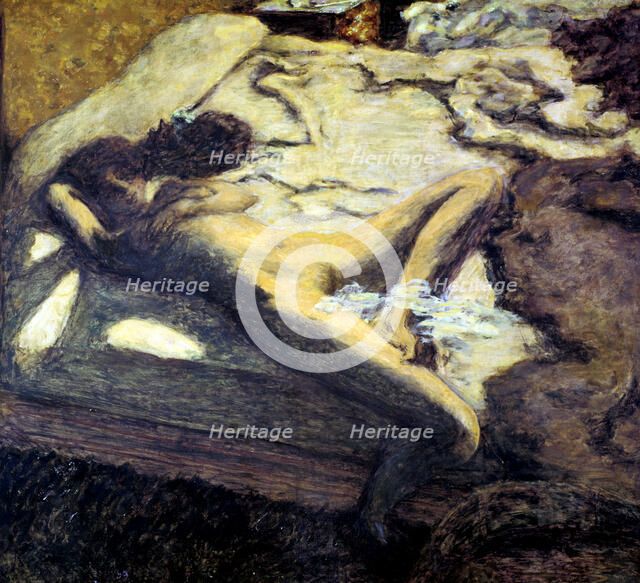 'Woman Reclining on a Bed', or 'The Indolent Woman', 1899. Artist: Pierre Bonnard