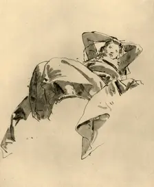 Woman resting mid 18th century, (1928). Artist: Giovanni Battista Tiepolo
