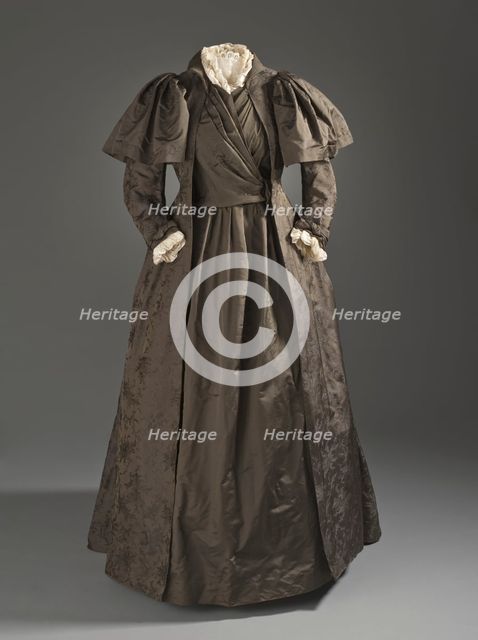 Woman's tea gown by Liberty & Co. of London, c.1887. Creator: Unknown.