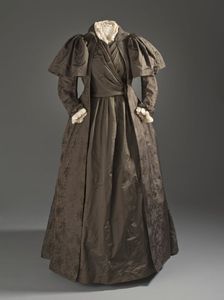 Woman's tea gown by Liberty & Co. of London, c.1887. Creator: Unknown